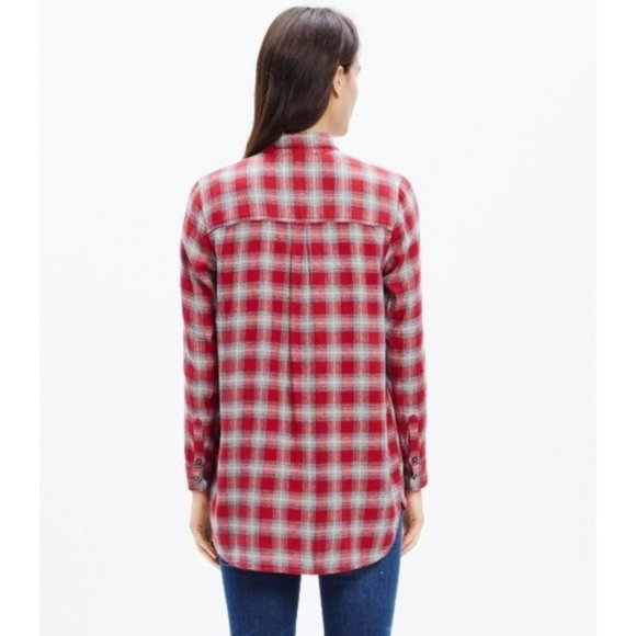 Madewell Ex-Boyfriend Shirt in Fairfax Plaid Size Small - Picture 2 of 13